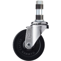 ハンマーキャスター ハンマー パイプ差込自在ゴム車85mm