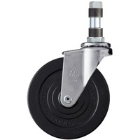 ハンマーキャスター ハンマー パイプ差込自在ゴム車125mm