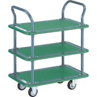 トラスコ中山 TRUSCO ハイグレード運搬車 3段式両袖 740X460mm 109EBN 1台