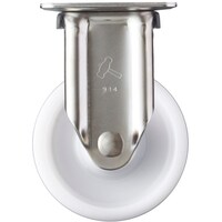 ハンマーキャスター ハンマー オールステンレス Sシリーズ 固定 ナイロンB車125mm