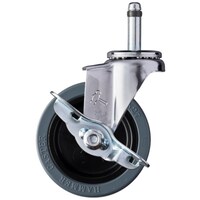 ハンマーキャスター ハンマー 差込式 SP付 ゴム車100mm