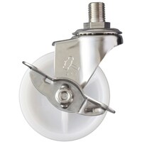 ハンマーキャスター ハンマー SUS ねじ込み SP付 M12(JIS) ナイロン車65mm