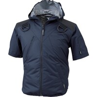 ジーベック XEBEC 空調服遮熱ハーネス半袖ブルゾン(フード付き)XE98105104L コン XE98105104L 1着