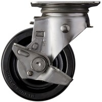 ハンマーキャスター ハンマー SUS サイドSP付 フェノール車100mm