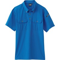ジーベック XEBEC 半袖ポロシャツ6080403L ブルー 6080403L 1着