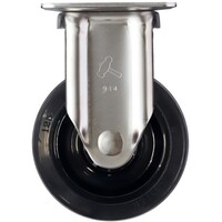 ハンマーキャスター ハンマー オールステンレス Sシリーズ 固定 ゴムB車125mm