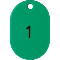 西敬 西敬 番号札大1ー50緑