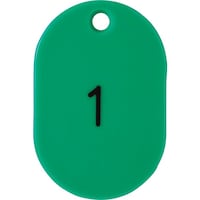 西敬 西敬 番号札小1ー50緑