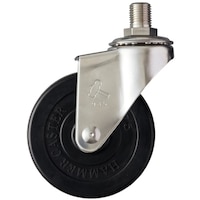 ハンマーキャスター ハンマー SUS ねじ込み M12(JIS) ゴム車75mm