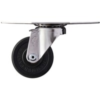 ハンマーキャスター ハンマー オールステンレスコーナー S型 自在 ゴム車65mm