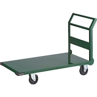 トラスコ中山 TRUSCO 鋼鉄製運搬車 1200X600 Φ150エアキャスター 緑 SH2LNAC 1台