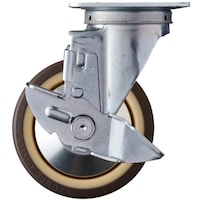 ハンマーキャスター ハンマー トータルロック 自在 SP付 ウレタンB車125mm