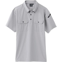 ジーベック XEBEC 半袖ポロシャツ6080223L シルバーグレー