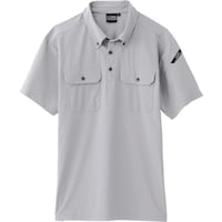 ジーベック XEBEC 半袖ポロシャツ608022S シルバーグレー 608022S 1着