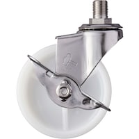 ハンマーキャスター ハンマー SUS ねじ込み SP付 M12(JIS) ナイロン車75mm