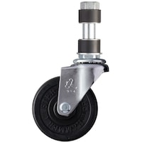 ハンマーキャスター ハンマー パイプ差込自在ゴム車65mm