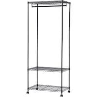 アイリスオーヤマ IRIS 108444 カラーメタル ワードローブ ブラック CMW75183B 1台