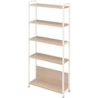 アイリスオーヤマ IRIS 288583 ウッドスリムラック ウォームホワイト/ライトナチュラル WSR523NA 1台