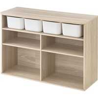 アイリスオーヤマ IRIS 290498 ラウンドシェルフ ワイド ライトナチュラル RUS97WNA 1台