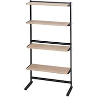 アイリスオーヤマ IRIS 288149 スタイルウォールラック ブラック/ライトナチュラル SWR850NA 1台