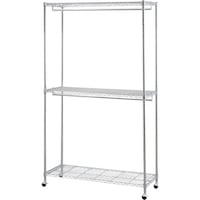 アイリスオーヤマ IRIS 106498 メタルシェルフワードローブ2段タイプ SEW21221BC 1台