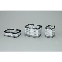 アイリスオーヤマ IRIS 527669 ウッディバスケット小型 ホワイト IMK27W 1個