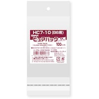 シモジマ スワン OPP袋 ピュアパック クリアヘッダー付 HC 710 (B8用) 100枚入り