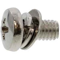 サンコー SUNCO 組込みねじ ピタック(+)バインドP=4(黄銅・ニッケル) M4×8(30本入) 1001P404004000800530 1Pk(30本)