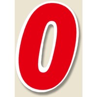 シモジマ HEIKO Nナンバーセルフ S 0 赤 64枚入り 007061110 1束(64枚)