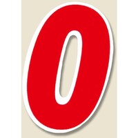 シモジマ HEIKO Nナンバーセルフ M 0 赤 21枚入り 007060910 1束(21枚)