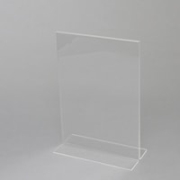 シモジマ HEIKO アクリルサインホルダー T字両面 A4 縦