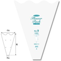 シモジマ シモジマ Nフラワーパック No.9 ウェーブタイプ 100枚入り 006762939 1袋(100枚)