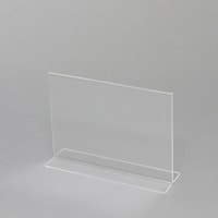 シモジマ HEIKO アクリルサインホルダー T字両面 A5 横