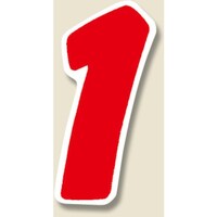 シモジマ HEIKO Nナンバーセルフ S 1 赤 72枚入り 007061101 1束(72枚)