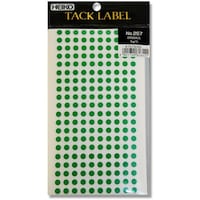 シモジマ HEIKO タックラベル φ5 No.257 緑 2000枚入り 007073052 1束(2000枚)