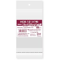 シモジマ スワン OPP袋 ピュアパック クリアヘッダー付 HC 812 (A7用) 100枚入り 006798459 1袋(100枚)
