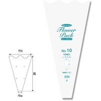 シモジマ シモジマ Nフラワーパック No.10 ウェーブタイプ 100枚入り 006762940 1袋(100枚)