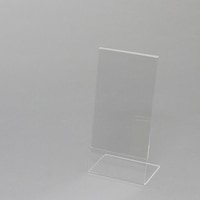 シモジマ HEIKO アクリルサインホルダー L字片面 A4三つ折 縦