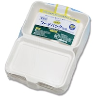 シモジマ HEIKO 食品容器 バガスペーパーウェア フードパック 業務用 C NFD235 50枚入り 004477113 1袋(50枚)