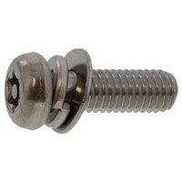 サンコー SUNCO 組込みねじ TRXタンパー ナベP=4 鉄(または標準)・三価ブラック) M3×5(130本入)