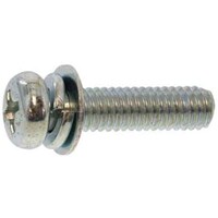 サンコー SUNCO 組込みねじ (+)ナベP=4 薄板用(鉄(または標準)・クロメート) M4×10(200本入)