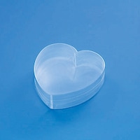 シモジマ HEIKO PVC クリスタルボックス ハート 小浅 10個入り