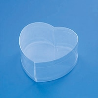 シモジマ HEIKO PVC クリスタルボックス ハート 中 10個入り 006828401 1束(10個)