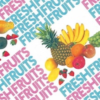 シモジマ HEIKO 包装紙 レターフルーツ ハトロン判 半才特厚 100枚入り 002336502 1袋(100枚)