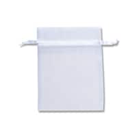 シモジマ HEIKO ギフト巾着袋 オーガンジーバッグ ホワイト M 10枚入り