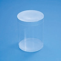 シモジマ HEIKO PVC クリスタルボックス 円柱 中 10個入り