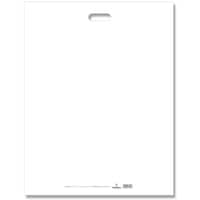 シモジマ HEIKO 手抜きポリ袋 LDカラーポリ ホワイト 表記入り 5065 20枚入り 006640081 1袋(20枚)