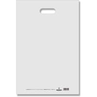 シモジマ HEIKO 手抜きポリ袋 HDカラーポリ ナチュラル 表記入り 3045(B4用) 50枚入り