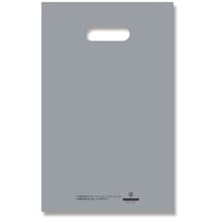 シモジマ HEIKO 手抜きポリ袋 HDカラーポリ シルバー 表記入り 2235(B5用) 50枚入り 006640112 1袋(50枚)