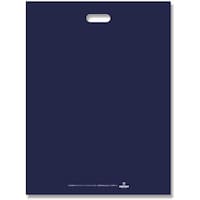 シモジマ HEIKO 手抜きポリ袋 HDカラーポリ ネイビー 表記入り 4560 20枚入り